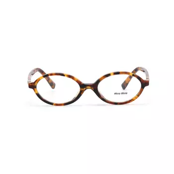Очки в овальной оправе из черепахового панциря MIU MIU