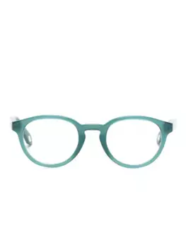 Очки в овальной оправе с логотипом GIORGIO ARMANI, зеленый