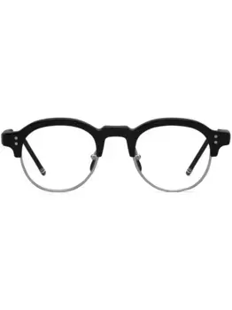 Очки в овальной оправе THOM BROWNE, черный
