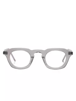 Очки в овальной оправе Thom Browne Eyewear, серый