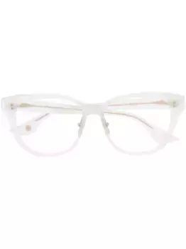 Очки в прозрачной оправе Dita Eyewear, белый