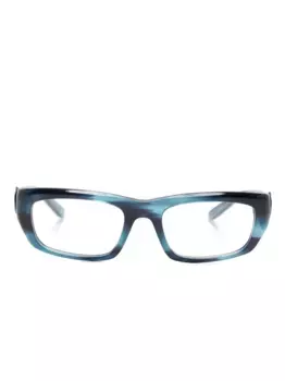 Очки в прямоугольной оправе Balenciaga Eyewear, синий