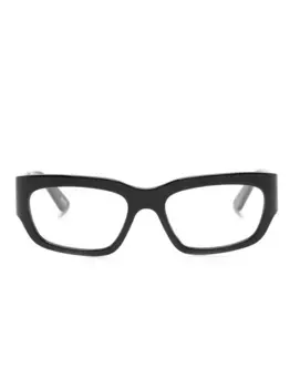 Очки в прямоугольной оправе Balenciaga Eyewear, черный