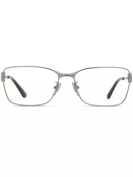 Очки в прямоугольной оправе Balenciaga Eyewear, серебряный
