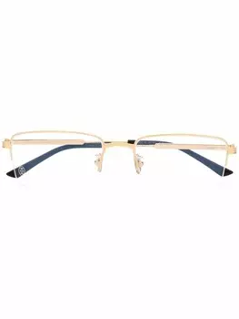 Очки в прямоугольной оправе Cartier Eyewear, золотой