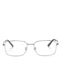 Очки в прямоугольной оправе Cartier Eyewear, серебряный