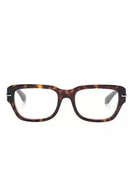 Очки в прямоугольной оправе Dolce & Gabbana Eyewear, коричневый
