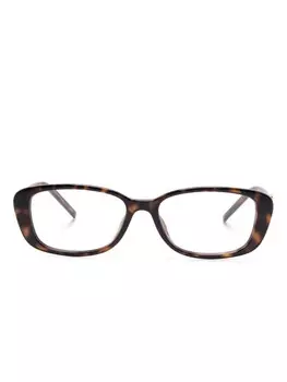 Очки в прямоугольной оправе Gucci Eyewear, коричневый