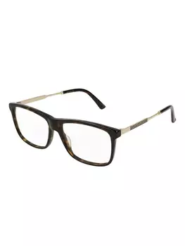 Очки в прямоугольной оправе Gucci Eyewear, коричневый