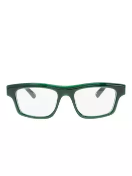 Очки в прямоугольной оправе Jacquemus, зеленый