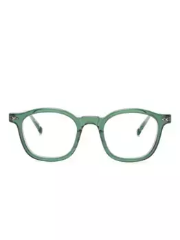 Очки в прямоугольной оправе Matsuda, зеленый