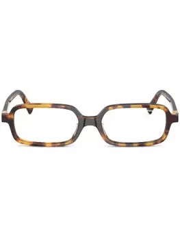 Очки в прямоугольной оправе Miu Miu Eyewear, коричневый