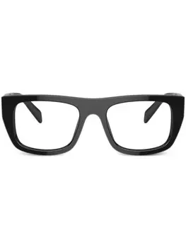 Очки в прямоугольной оправе Prada Eyewear, черный