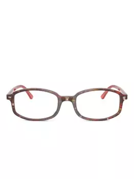 Очки в прямоугольной оправе Ray-Ban, коричневый
