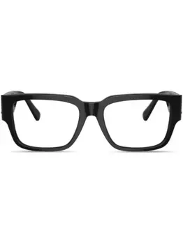 Очки в прямоугольной оправе с декором Medusa Versace Eyewear, черный
