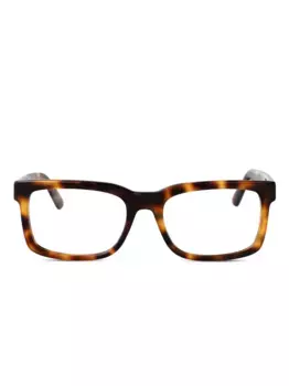 Очки в прямоугольной оправе с логотипом GCDS, коричневый