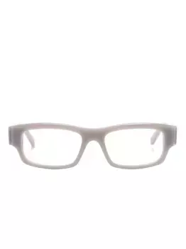 Очки в прямоугольной оправе с логотипом Balenciaga Eyewear, серый