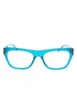 Очки в прямоугольной оправе с логотипом Balenciaga Eyewear, синий