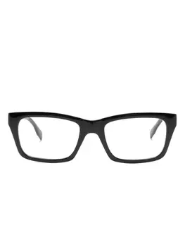 Очки в прямоугольной оправе с логотипом Karl Lagerfeld, черный