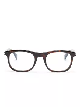 Очки в прямоугольной оправе Saint Laurent Eyewear, коричневый