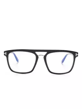 Очки в прямоугольной оправе TOM FORD Eyewear, черный