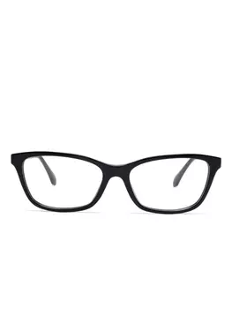 Очки в прямоугольной оправе Versace Eyewear, черный