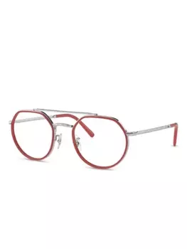 Очки в шестиугольной оправе Ray-Ban, красный