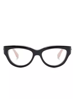 Очки в стиле колор-блок Gucci Eyewear, черный