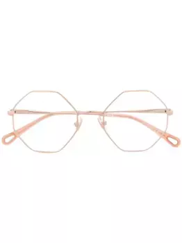 Очки в восьмиугольной оправе Chlo Eyewear, розовый