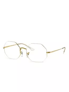 Очки в восьмиугольной оправе Ray-Ban, золотой