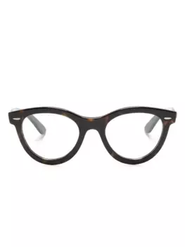 Очки Wayfarer Way в круглой оправе Ray-Ban, коричневый