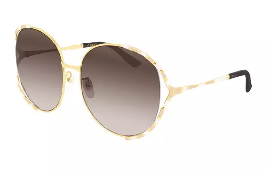 Очки женские Gucci солнцезащитные, коричневый