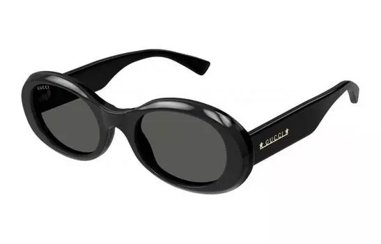 Очки женские Gucci в овальной форме, черный