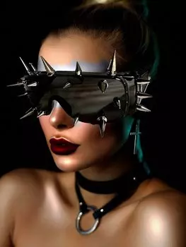 Очки женские в стиле панк, черный