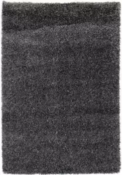 OCI БРЕНД КОВРОВ Shaggy "Lobby Shaggy", прямоугольная дорожка OCI Die Teppichmarke 80х200 см, темно-серый