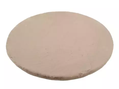 OCI THE CARPET BRAND "ALISSA" ковер, круглый, уютный, с мягким ворсом, на ощупь из кроличьего меха, ворсистый OCI Die Teppichmarke 160 см, серо-коричневый