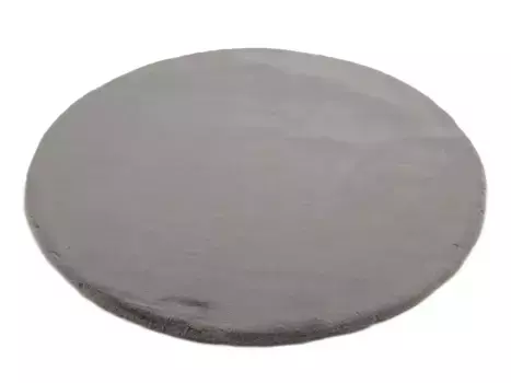 OCI THE CARPET BRAND "ALISSA" ковер, круглый, уютный, с мягким ворсом, на ощупь из кроличьего меха, ворсистый OCI Die Teppichmarke 160 см, серый