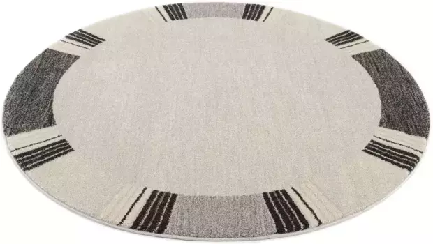 OCI THE CARPET BRAND "CASTLE FLORA" ковер, круглый, для гостиной OCI Die Teppichmarke 160 см, серый