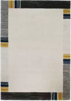 OCI THE CARPET BRAND "CASTLE FLORA" ковер, прямоугольный, для гостиной OCI Die Teppichmarke 120х170 см, желто-серый