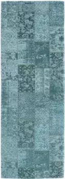 OCI THE CARPET BRAND Дорожка "Alanis Allover", прямоугольная, плоское плетение OCI Die Teppichmarke 80х200 см, бирюзовый