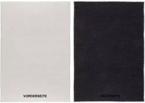 OCI THE CARPET BRAND "JOKER OF COLORS" ковер, прямоугольный, двусторонний ковер, мягкая плоская поверхность OCI Die Teppichmarke 160х230 см, черно-кремовый