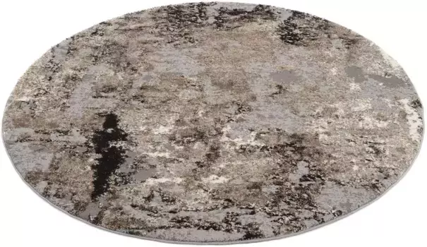 OCI THE CARPET BRAND "JUWEL LIRAY" ковер, круглый, для гостиной OCI Die Teppichmarke 200 см, коричневый/бежевый