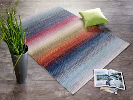 OCI THE CARPET BRAND Ковер "Rainbow Stripe", прямоугольный, особенно мягкий благодаря микрофибре, для гостиной OCI Die Teppichmarke 200х300 см, цвет multi