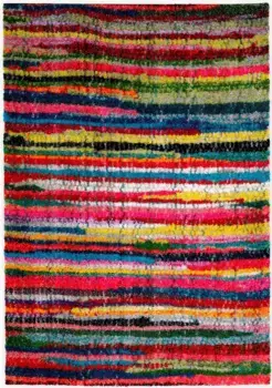 OCI THE CARPET BRAND Ковер Shaggy "Sixteen LR", прямоугольный, гостиная OCI Die Teppichmarke 120х170 см, цвет multi/rot