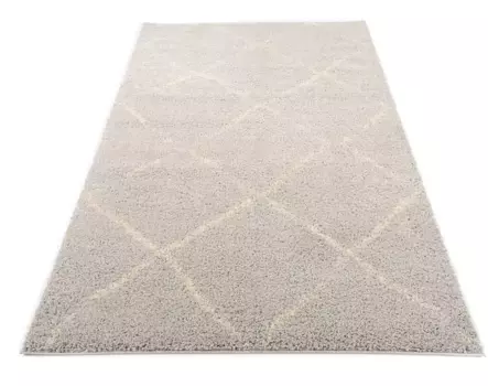 OCI THE CARPET BRAND Ковер Shaggy "Стокгольм", прямоугольный, для гостиной OCI Die Teppichmarke 80х150 см, серый