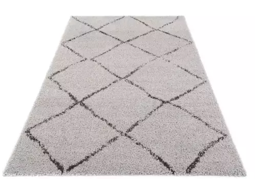 OCI THE CARPET BRAND Ковер Shaggy "Стокгольм", прямоугольный, для гостиной OCI Die Teppichmarke 200х290 см, серый