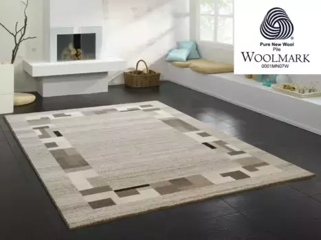 OCI THE CARPET BRAND Ковер шерстяной "Натура Мика", прямоугольный, чистая шерсть, гостиная OCI Die Teppichmarke 120х170 см, цвет natur