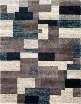 OCI THE CARPET BRAND Ковер "Steady Allover", прямоугольный, особенно мягкий благодаря микрофибре, для гостиной OCI Die Teppichmarke 80х150 см, цвет petrol/grau