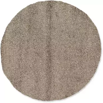 OCI THE CARPET BRAND "LOBBY SHAGGY" ковер, круглый, гостиная OCI Die Teppichmarke 100 см, коричневый/светлый