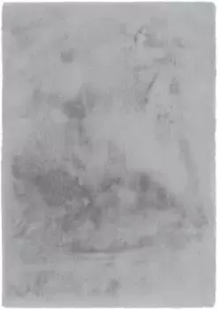 OCI THE CARPET BRAND "ROCKY SOFT" ковер, прямоугольный, искусственный мех, мягкий, приятный, машинная ткань, можно стирать OCI Die Teppichmarke 67х130 см, серый